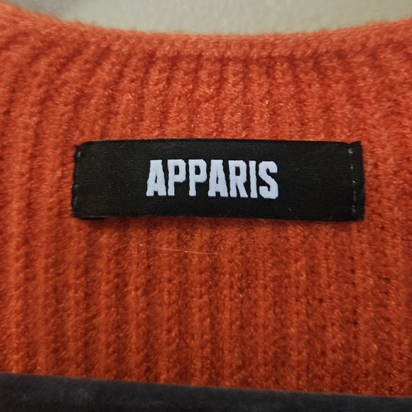 Apparis Andi Cardigan Women's One Size Blood Orange Slouchy Oversized Super Soft - Picture 4 of 5